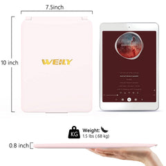 WEILY makeup mirror touch-screen brightness control simplifies adjusting lighting.