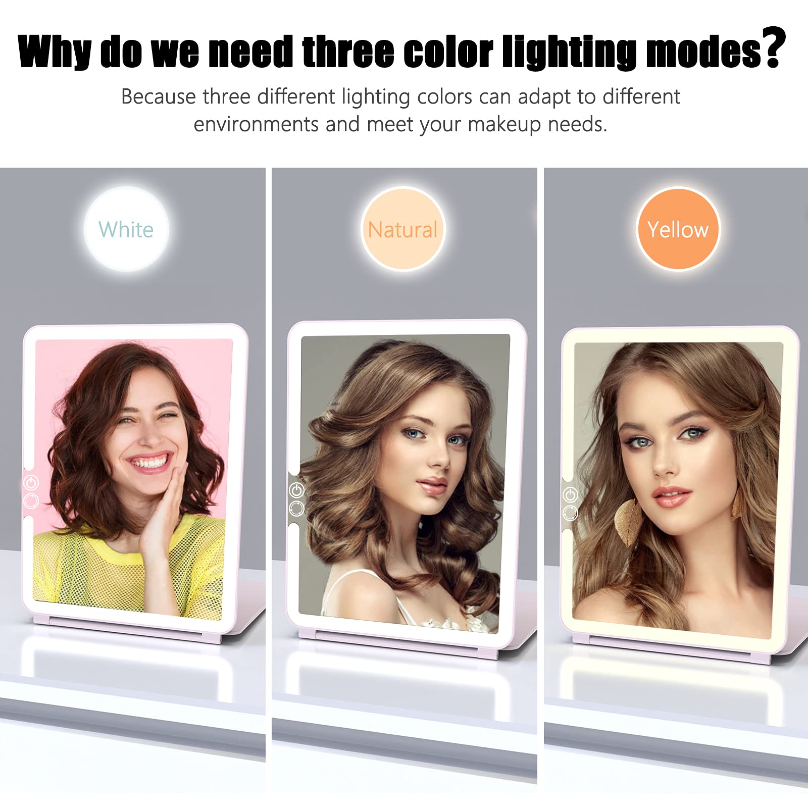WEILY makeup mirror travel-friendly design ready for on-the-go touch-ups.