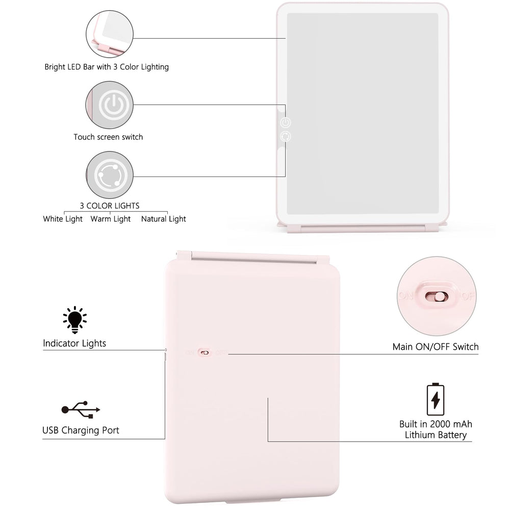 WEILY makeup mirror compact and portable for travel, vanity, or gifts.