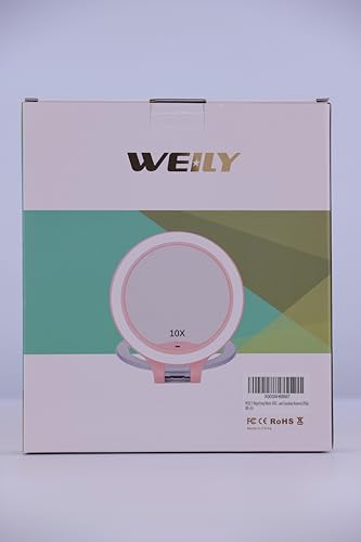 WEILY travel-friendly mirror ready for on-the-go routines.