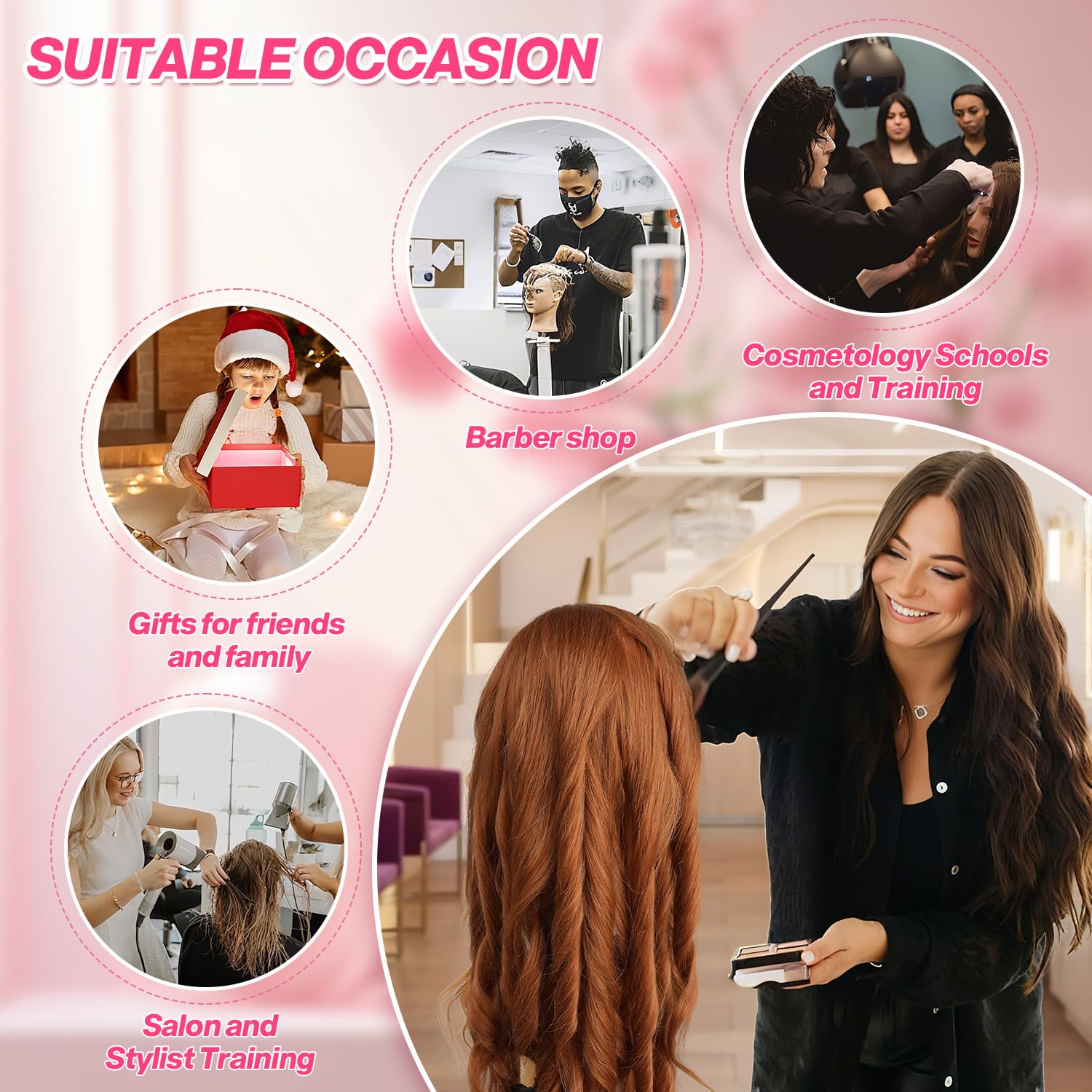 WeiRan mannequin head includes eyelashes for realistic training sessions