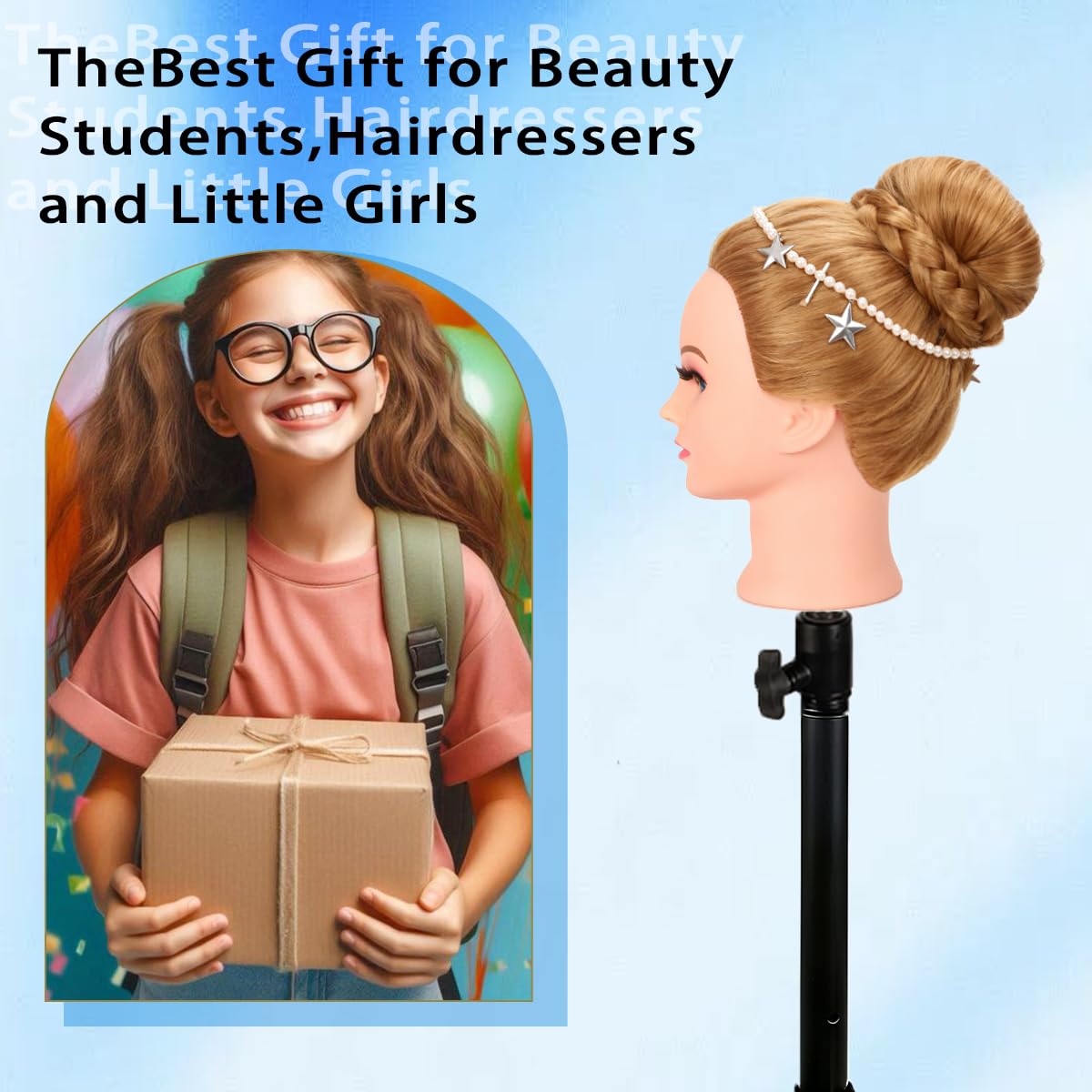 WeiRan mannequin head table clamp stand for stable setup