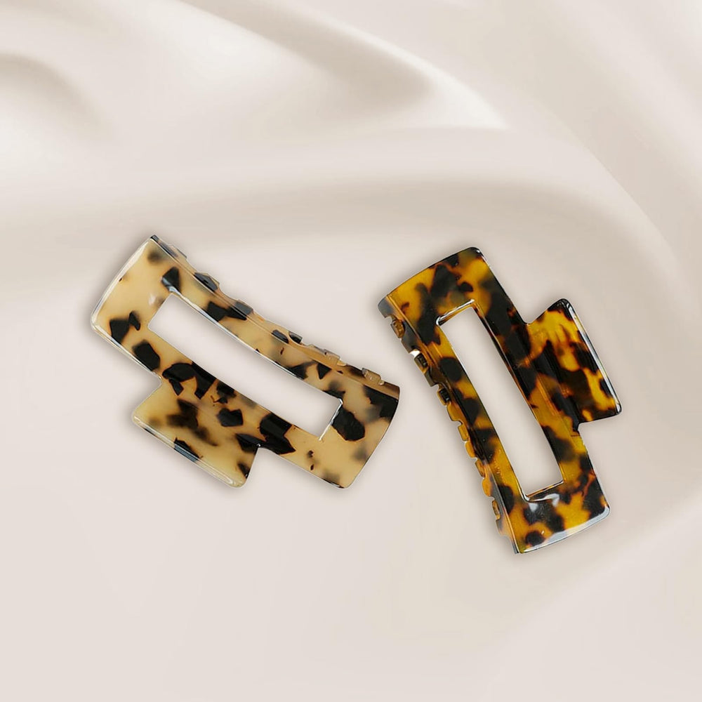 Wekin large hair clip in dark tortoise pattern secures updos and everyday styles