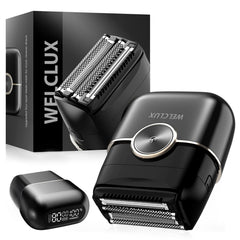 Welclux premium foil shaver with 4 floating blades for precise contouring.