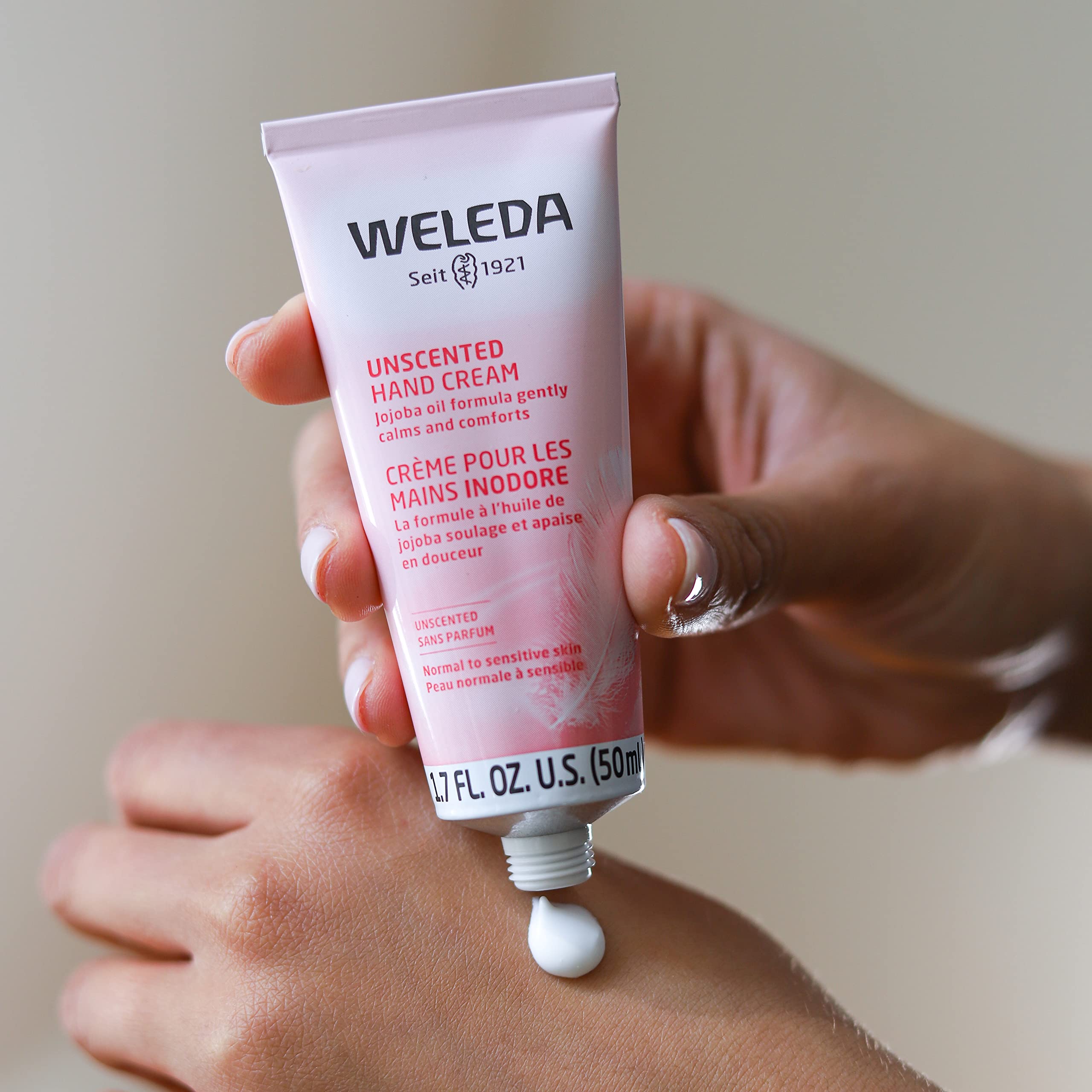 Weleda compact 1.7 oz tube is great for on-the-go moisturization.