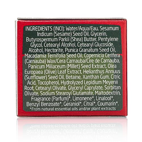 Weleda Face Care Plumping Night Cream ingredients featuring pomegranate oil.