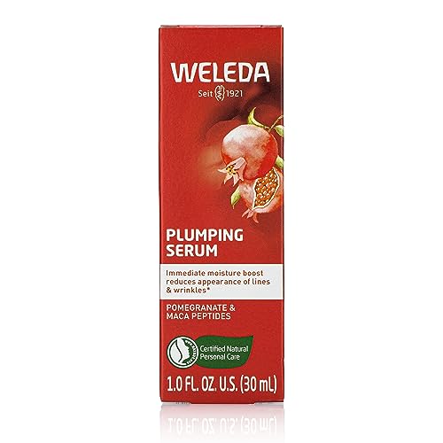 Weleda Plumping Serum swatch on hand shows quick-absorbing moisture.