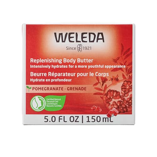 Weleda Replenishing Body Butter applying texture demonstrates quick absorption for velvety skin.