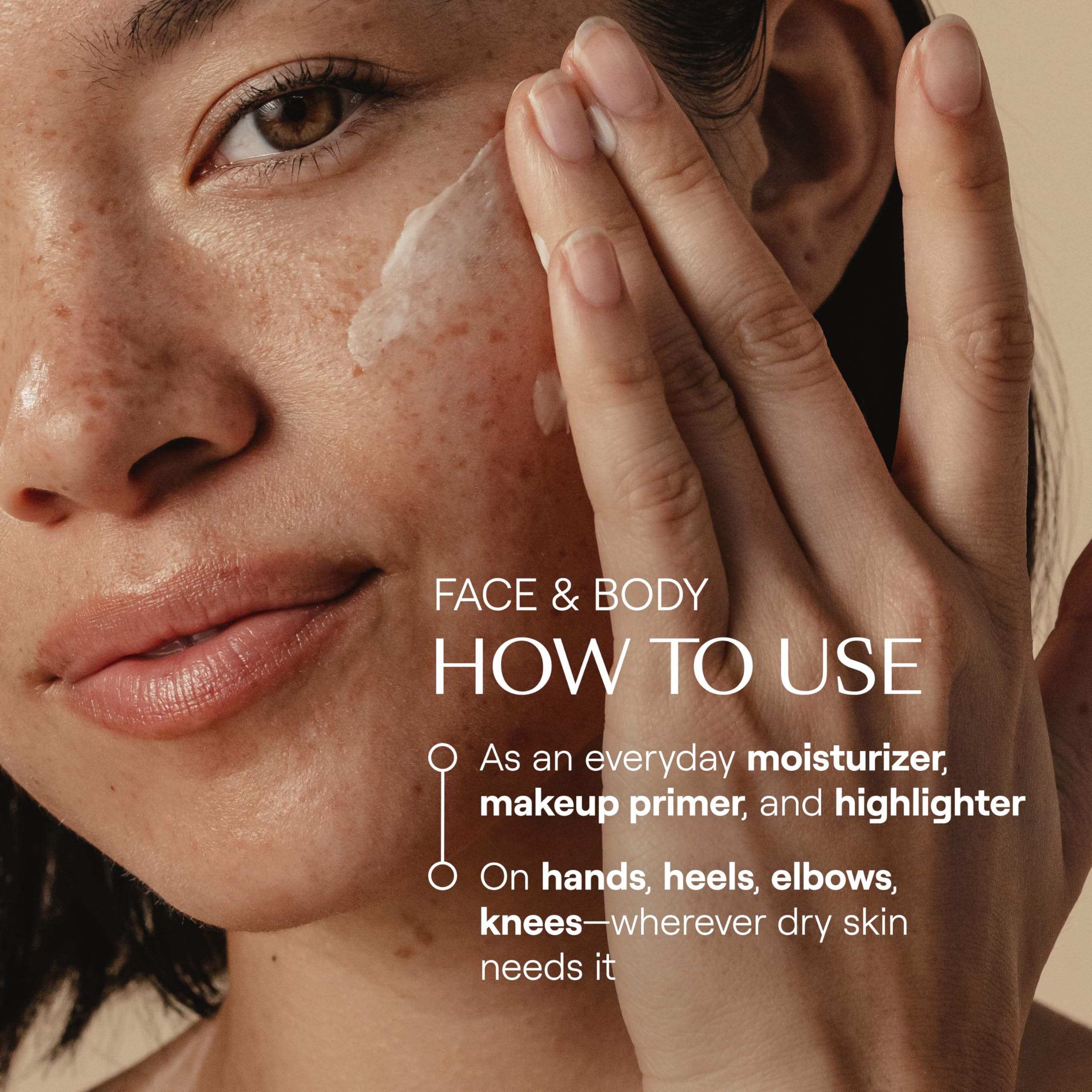 Weleda Skin Food Light on-skin image after shower shows soft finish