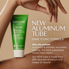 Weleda Skin Food with pansy, chamomile and calendula for soothing skin.