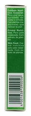 Weleda Skin Food Travel Size cream on hand showing rich barrier hydration.