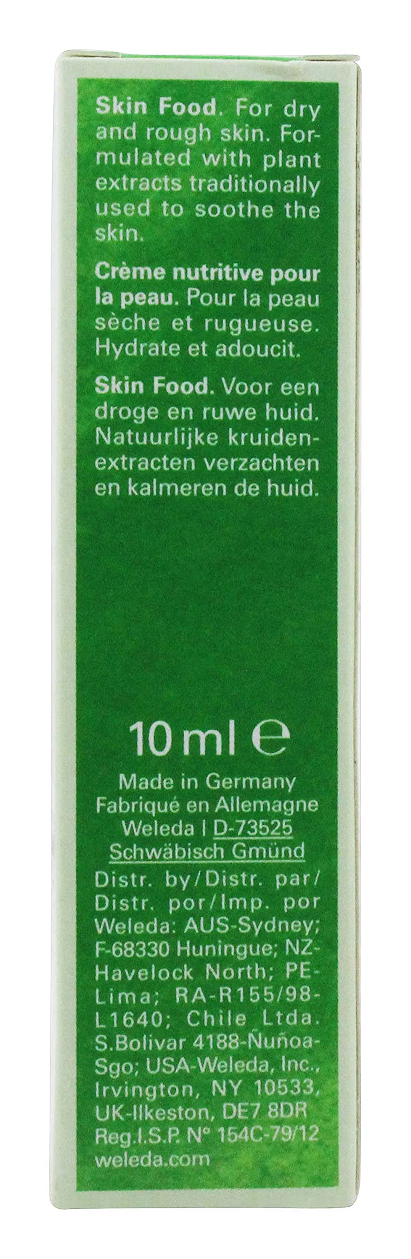 Weleda Skin Food Travel Size texture close-up for velvety finish on skin.