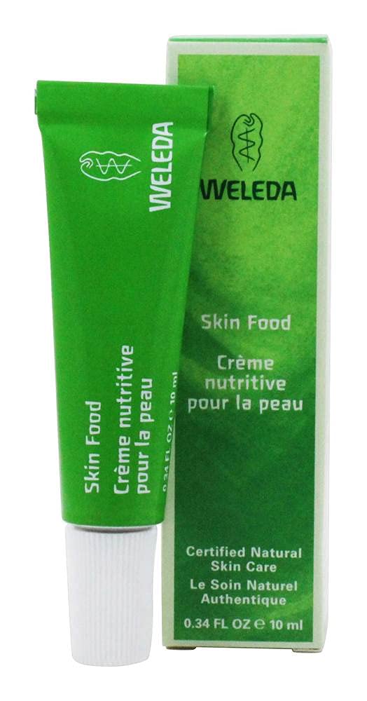 Weleda Skin Food Travel Size tin front with compact daily moisture for dry skin.
