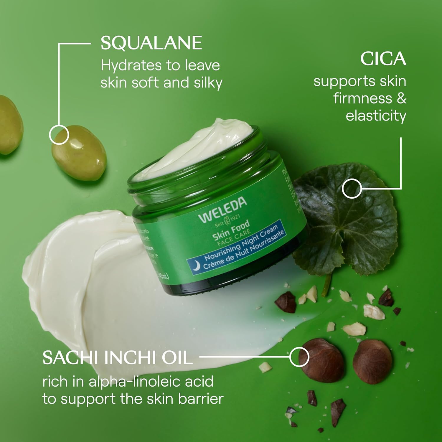 Weleda Squalane droplet shows deep hydration for skin resilience