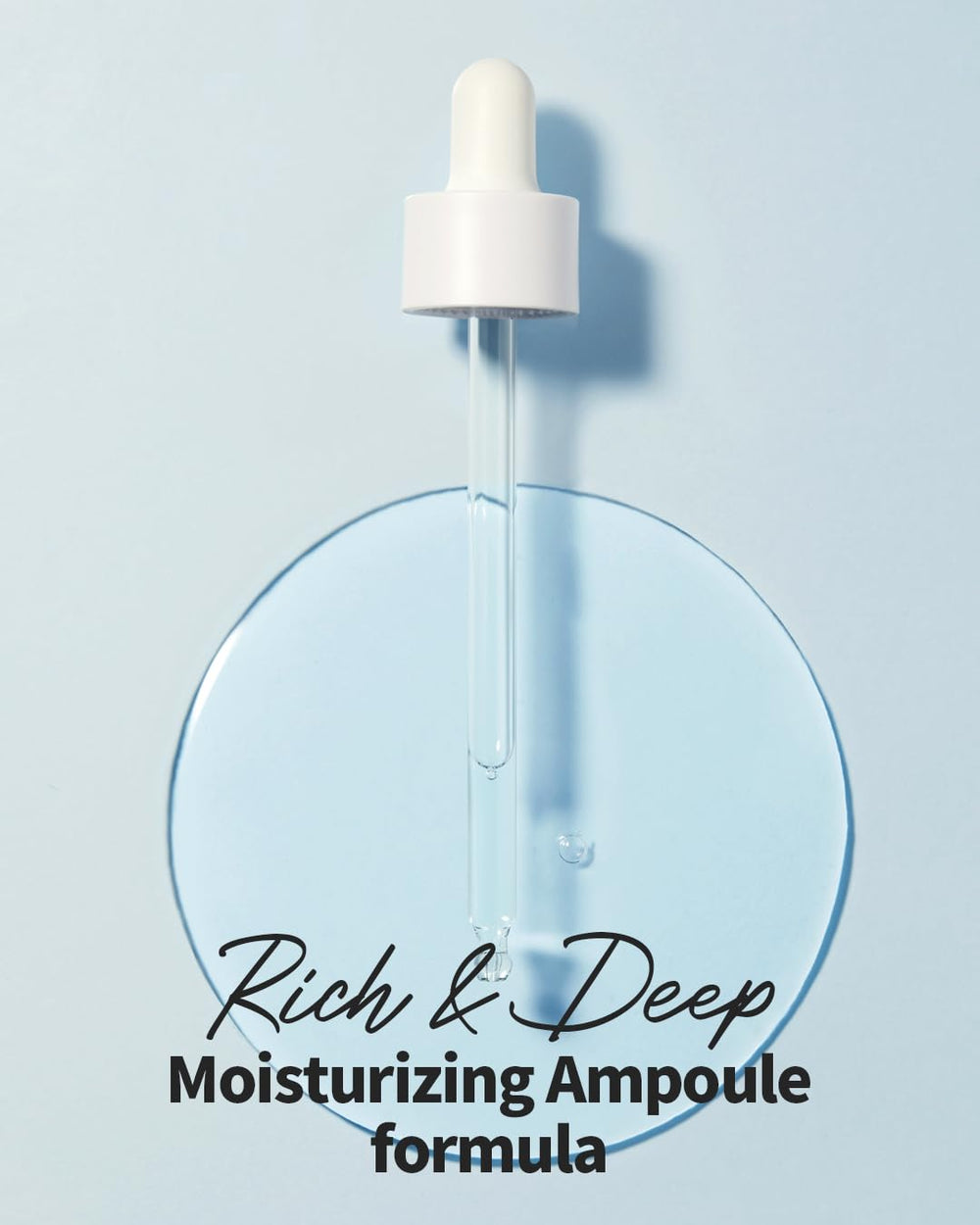 WELLAGE Real Hyaluronic Blue Ampoule ingredients close-up with panthenol and centella
