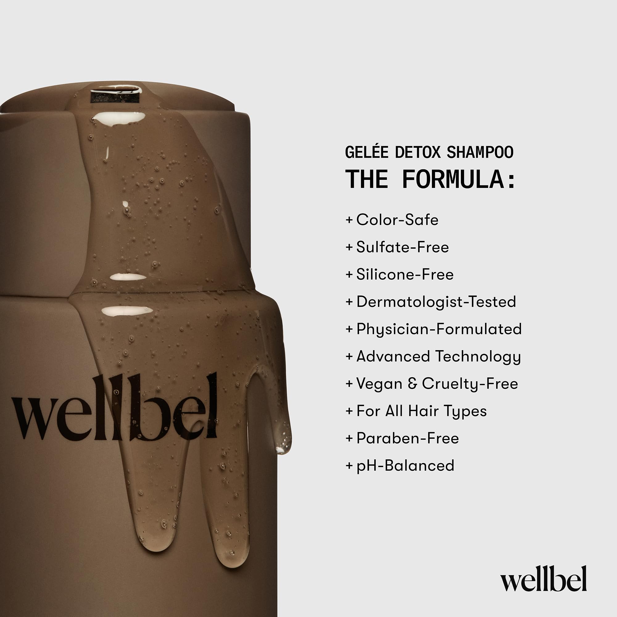 Wellbel Gelée Detox color-safe hair appeal for color-treated strands.