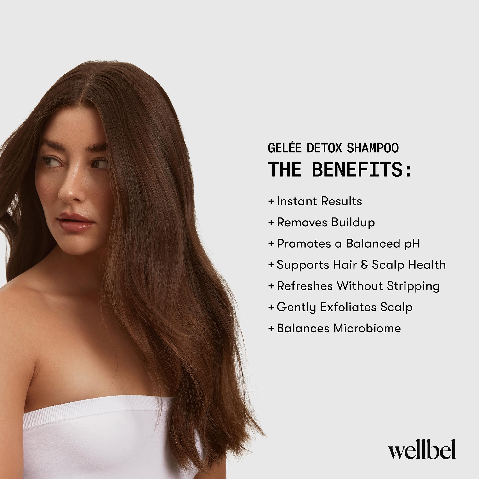 Wellbel Gelée Detox dermatologist-tested stamp signals gentle care.