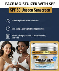 Wellness Heavens face moisturizer SPF cream texture applied to skin showing smooth finish