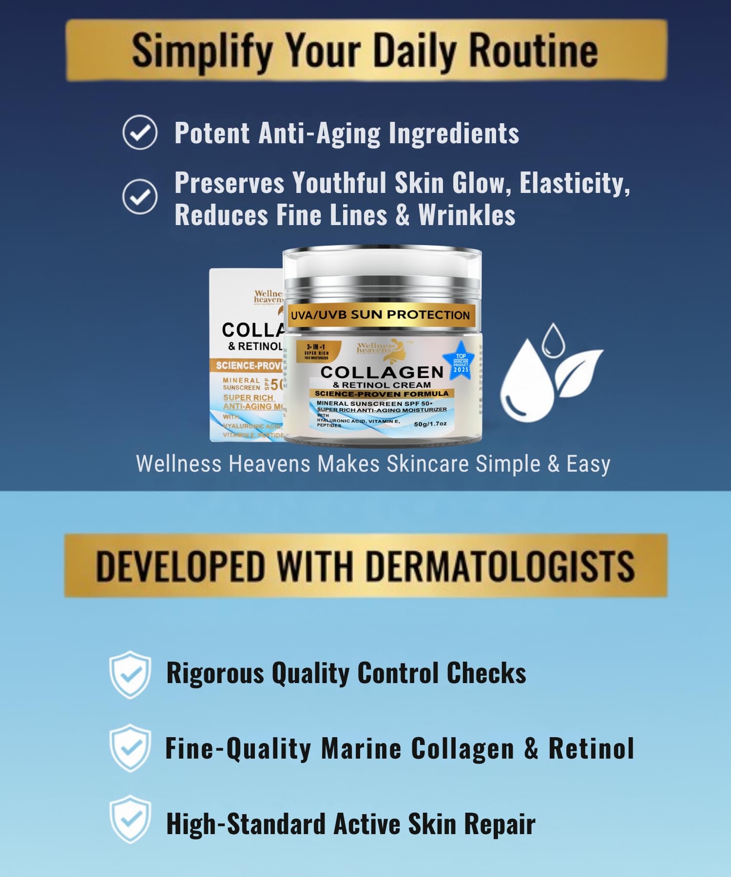 Wellness Heavens moisturizer used under makeup for a hydrated base