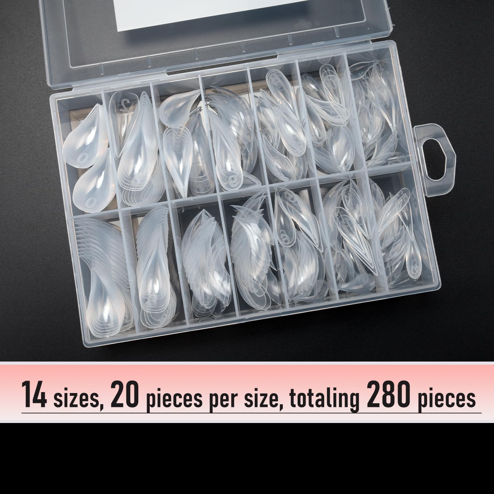 Wellquinn Y2K curved nail forms for trendy nail extensions.
