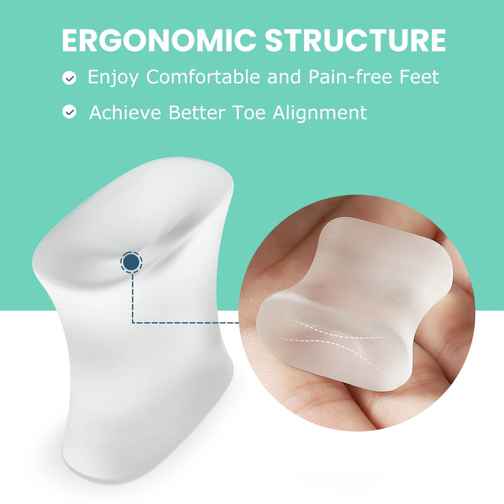Welnove large-size toe spacers in pack suitable for different toes.