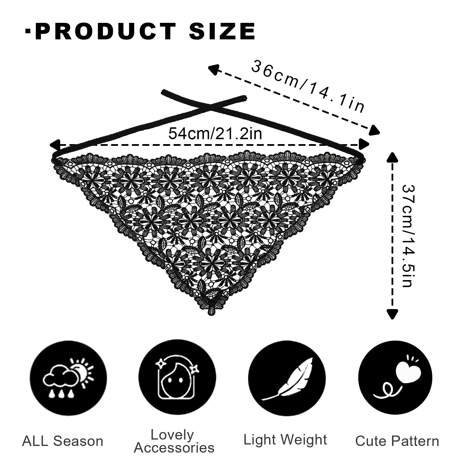 WELROG hair scarf back-strap design for secure fit