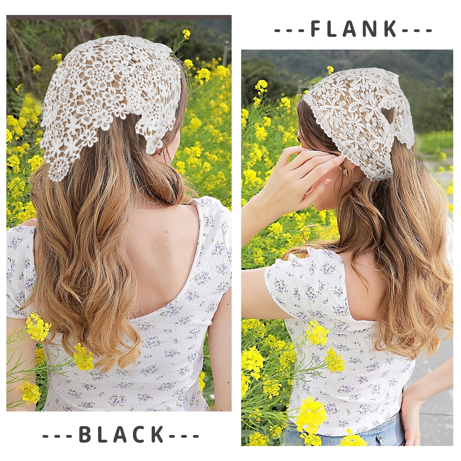 WELROG hair scarf sun protection accessory for outdoor wear
