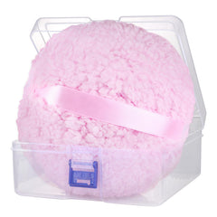 WEMEGA powder puff 6-inch fluffy surface for even body powder application.