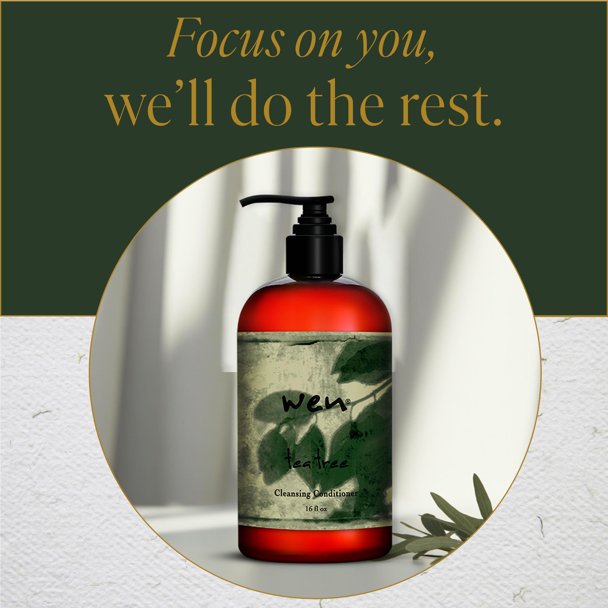 WEN by Chaz Dean pump usage shown for consistent cleansing across hair lengths.