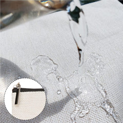 Wenboco makeup bag zipper detail provides secure closure for busy days.