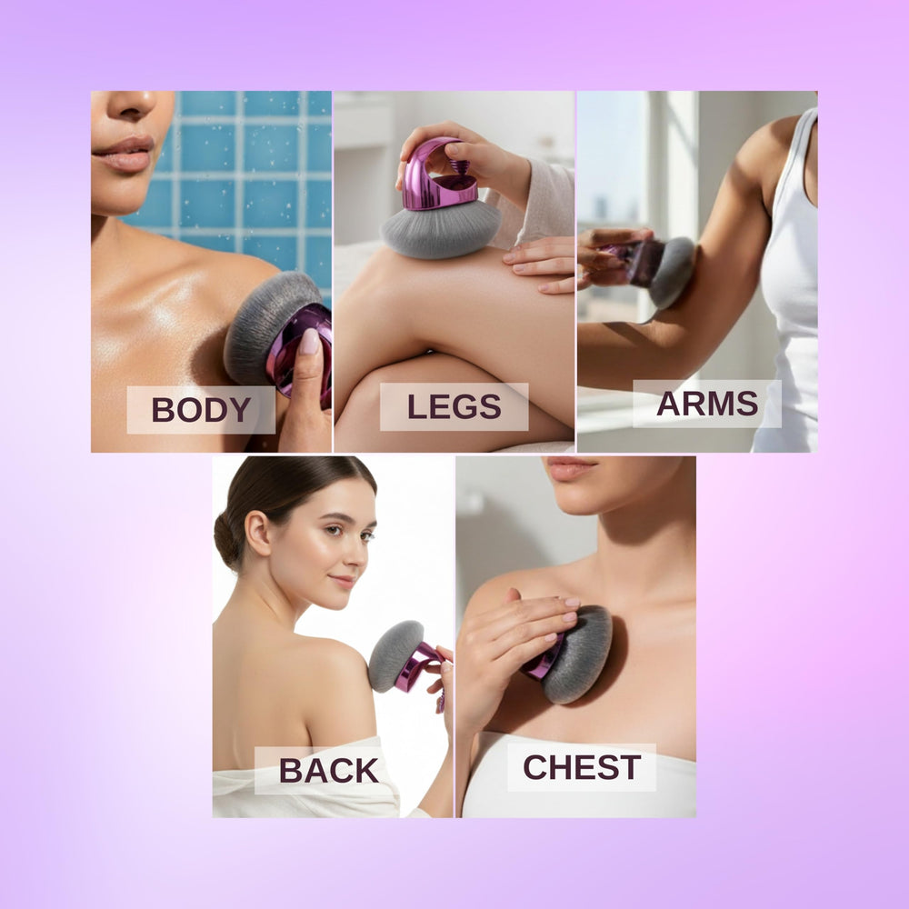 WendMart Body Makeup Brush ergonomic handle provides precise control.