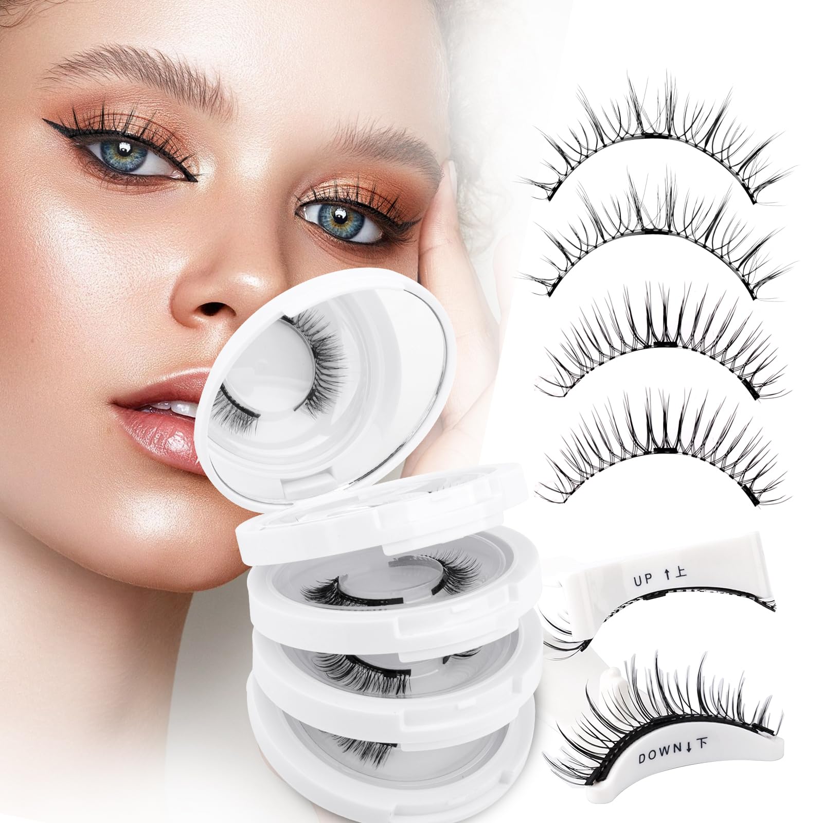 Wendy Lashes reusable magnetic lashes pack for quick style changes