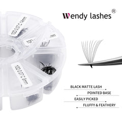 Wendy Lashes baking technology enhances lash curvature.
