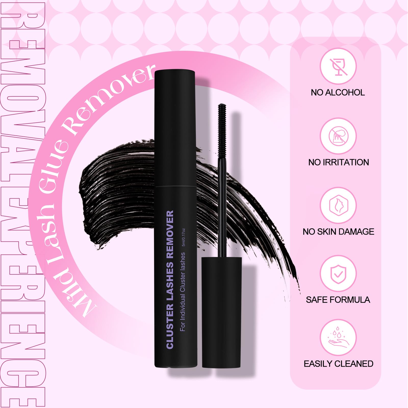 Wendy Lashes D Curl kit showing curved lash bases