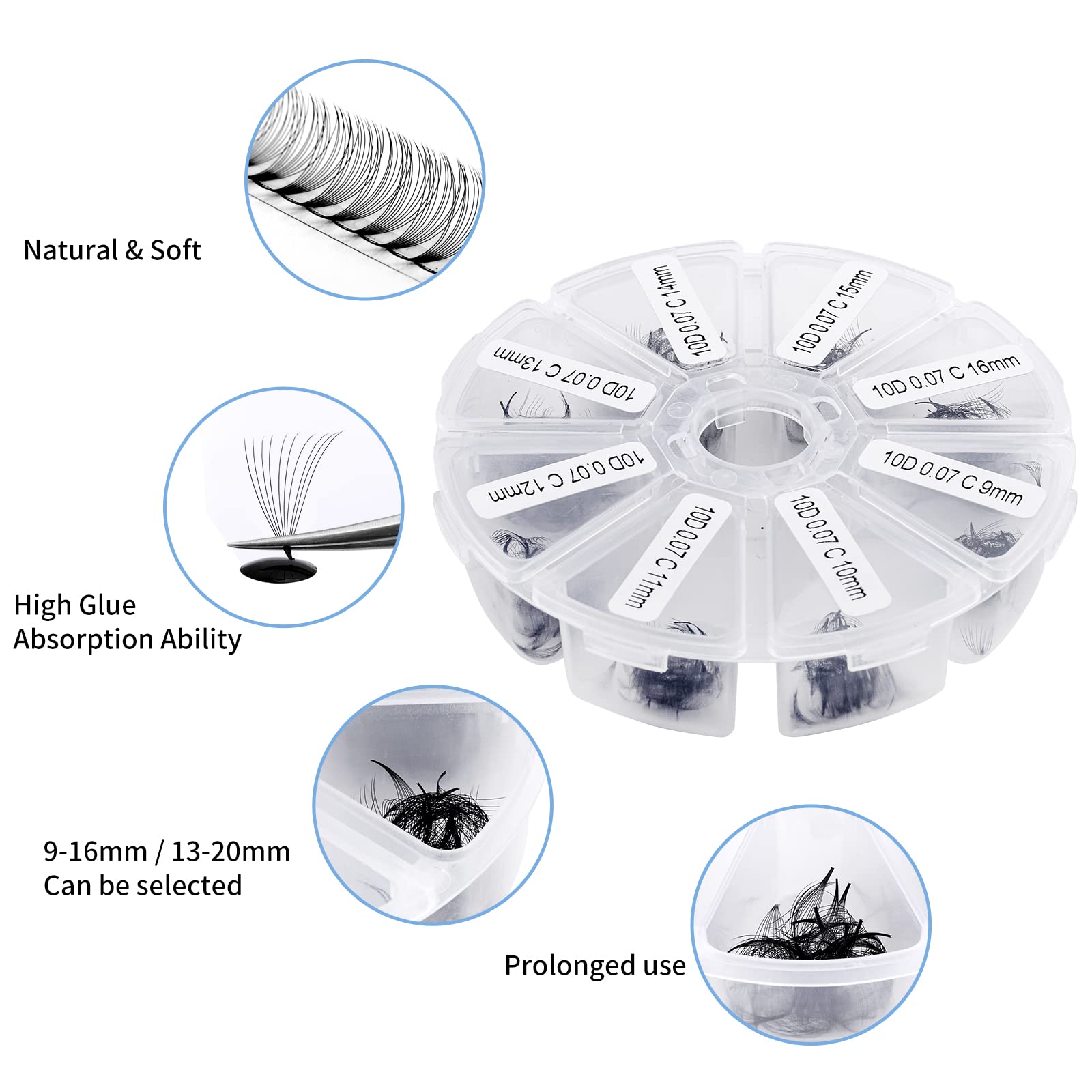 Wendy Lashes Korean PBT material delivers soft curvature.
