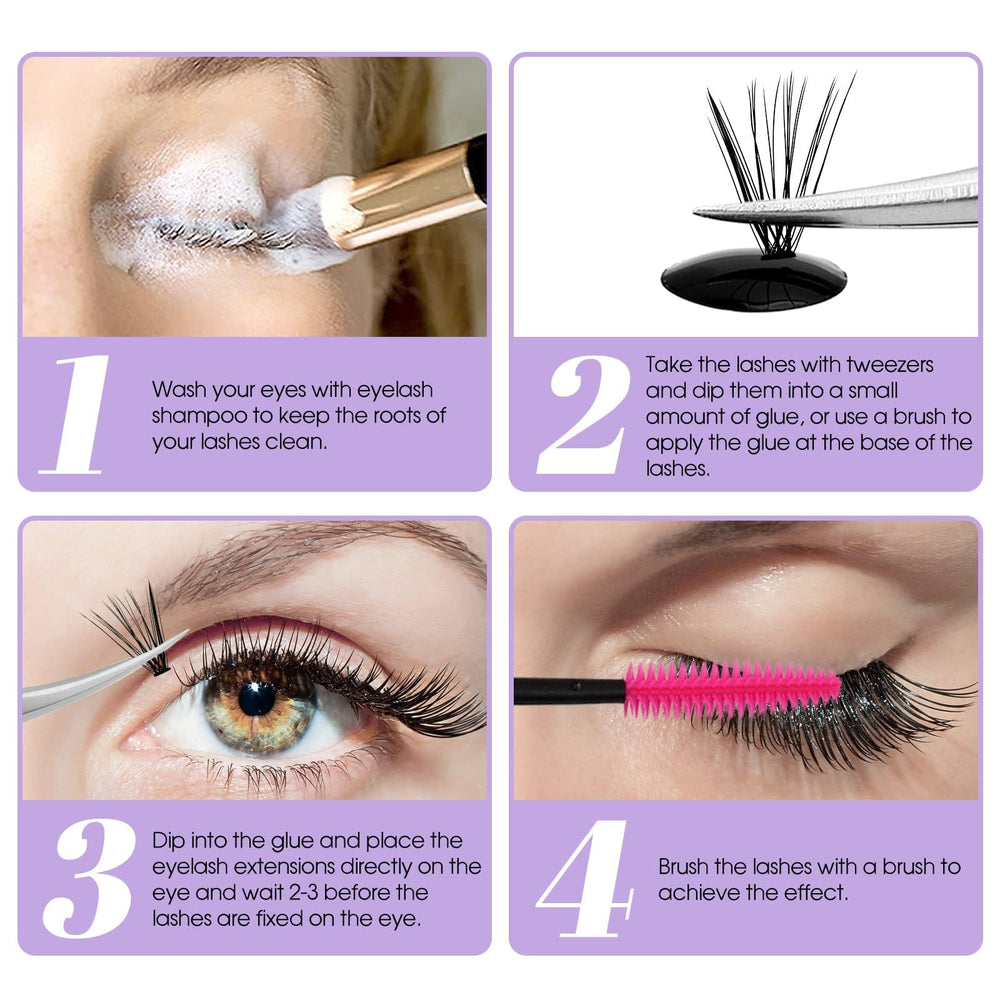 Wendy Lashes at-home setup demonstrating easy DIY lash glue use