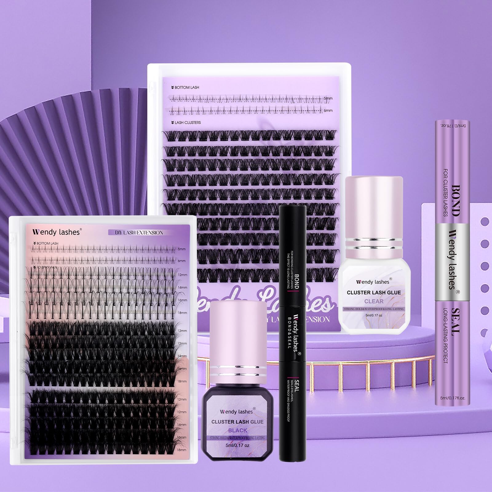 Wendy Lashes cluster lash application with strong hold potential