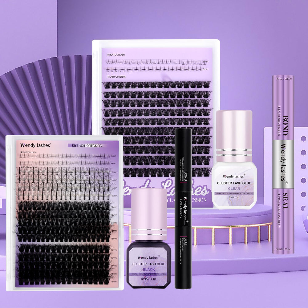 Wendy Lashes cluster lash application with strong hold potential