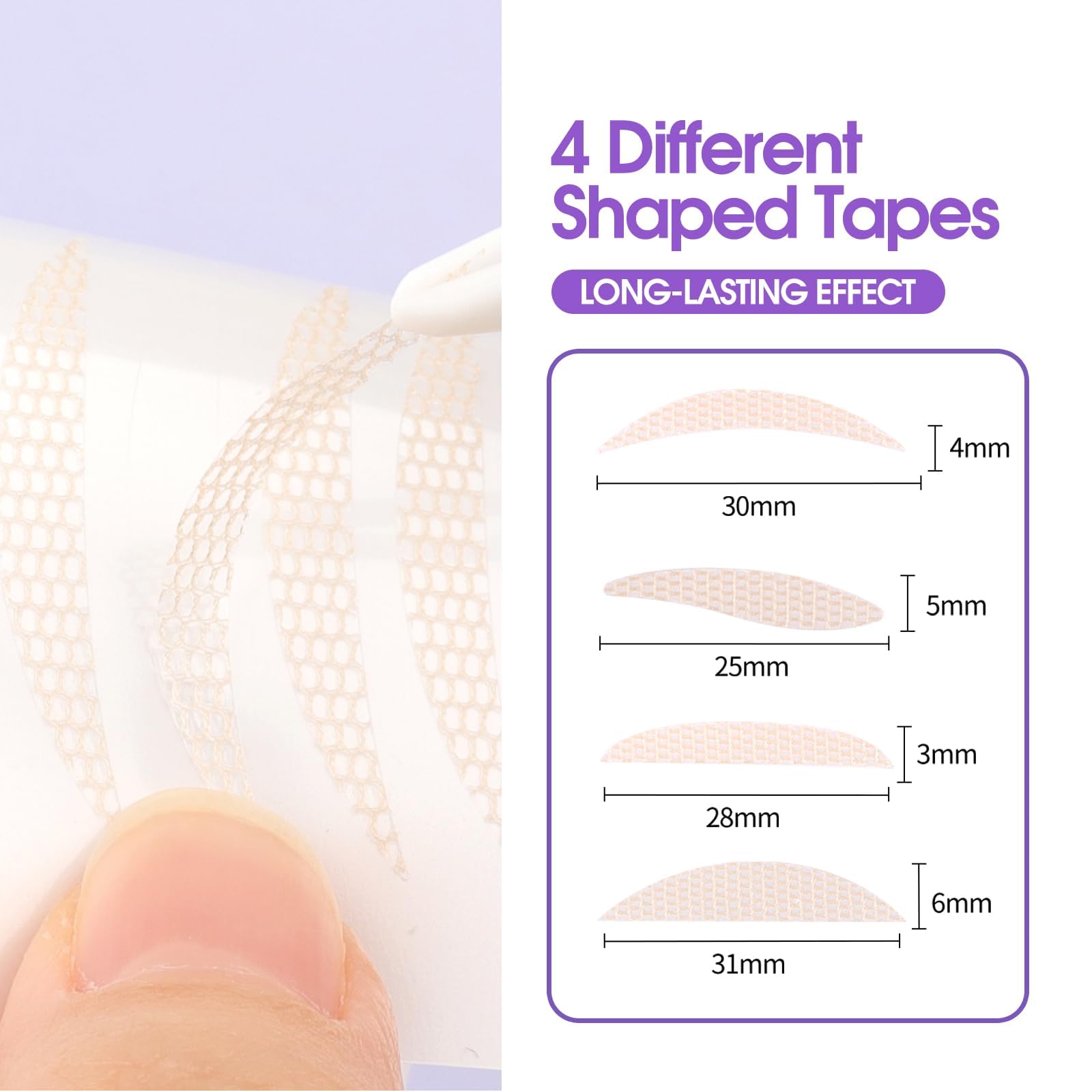 Wendy Lashes long-lasting hold keeps eyelids lifted from morning to evening.