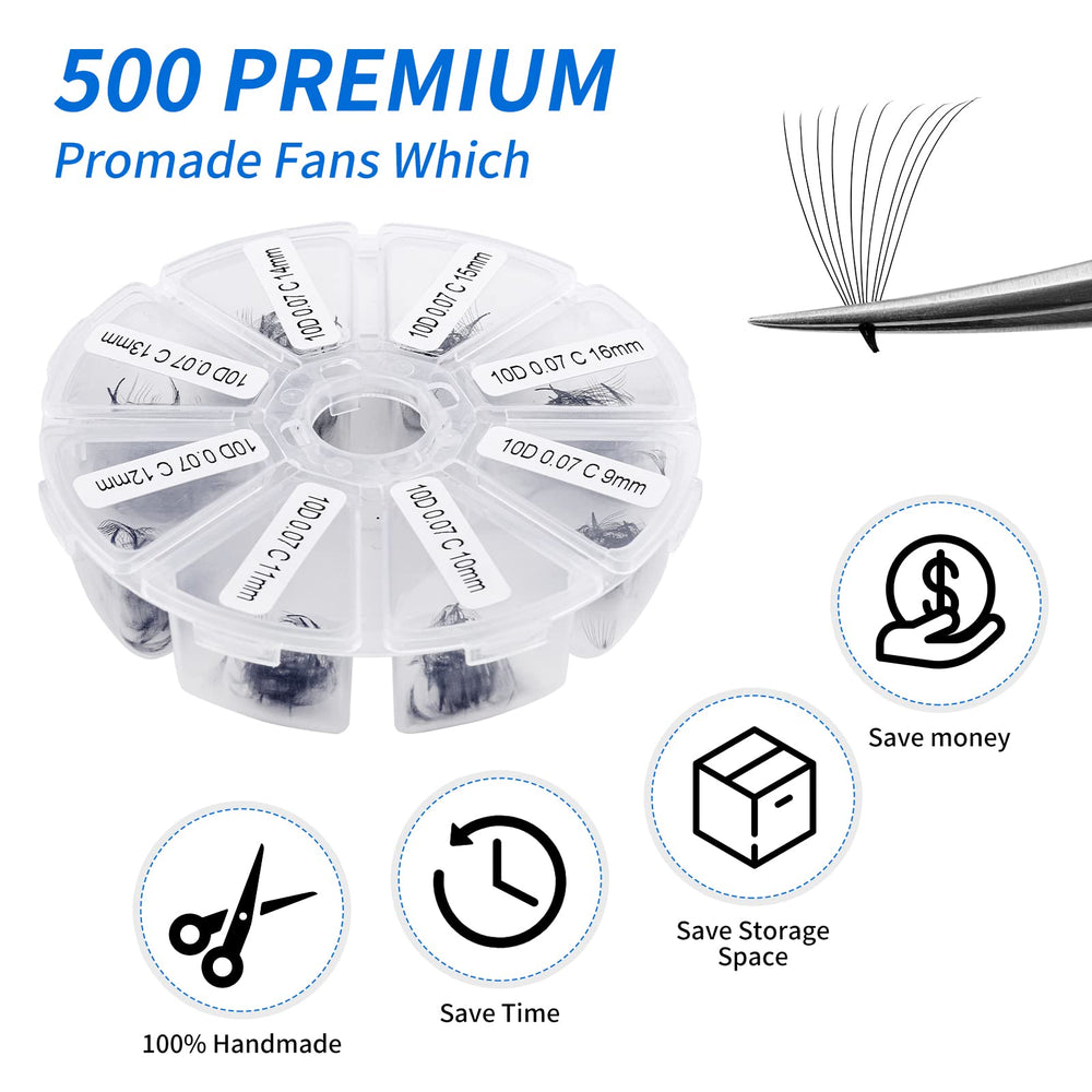 Wendy Lashes loose fans handmade with premium PBT.