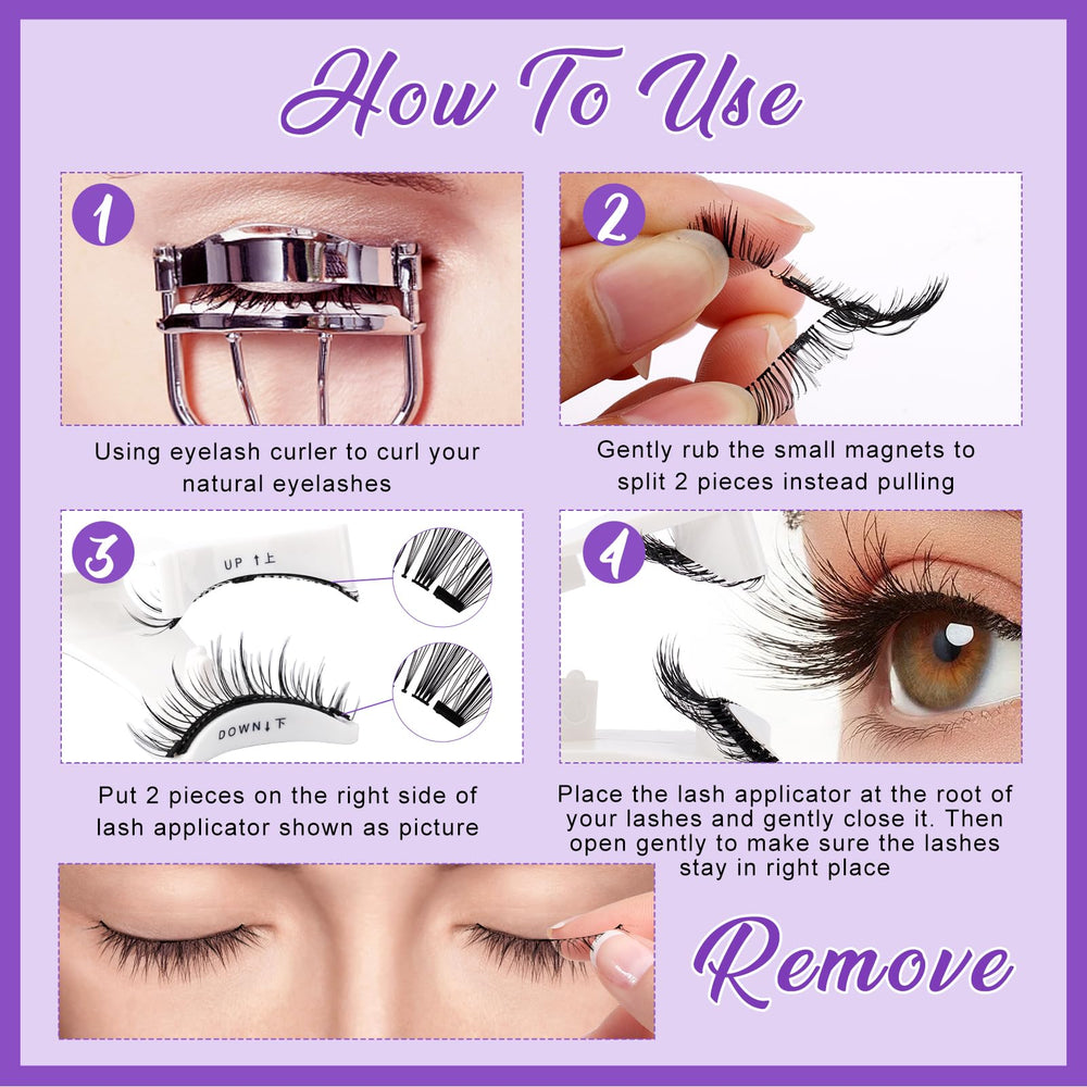 Wendy Lashes ultra-thin magnets deliver comfortable, secure fit
