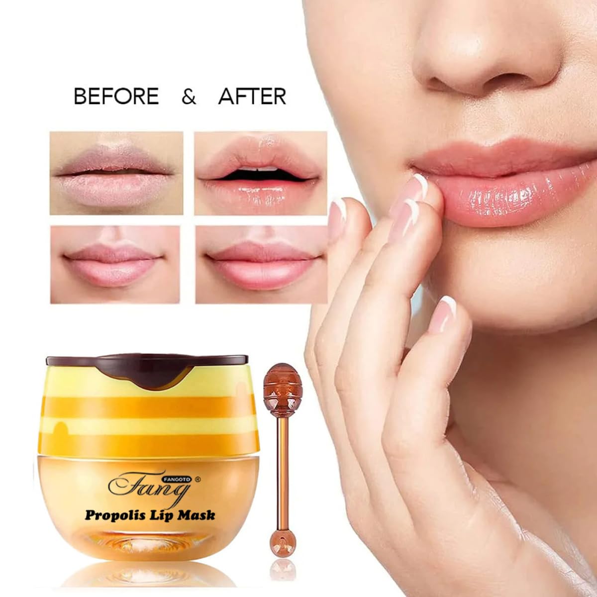 WenFeng lip balm packaging delicate honey pot highlighting premium gift appeal