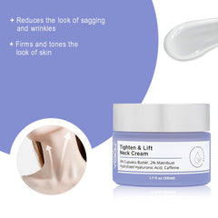 WenFeng Neck Firming Cream application demonstrates daily use for potential firming.