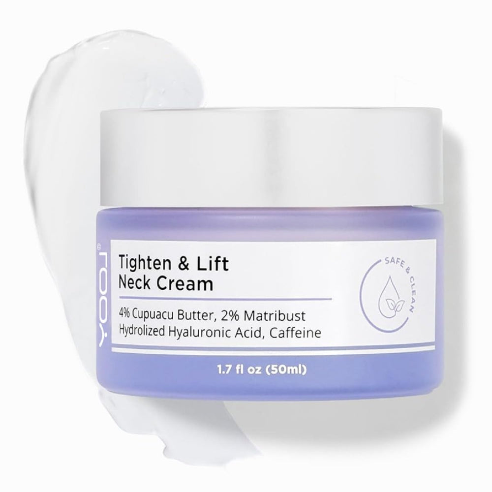 WenFeng Tighten & Lift Neck Cream pump bottle close-up for targeted firming.