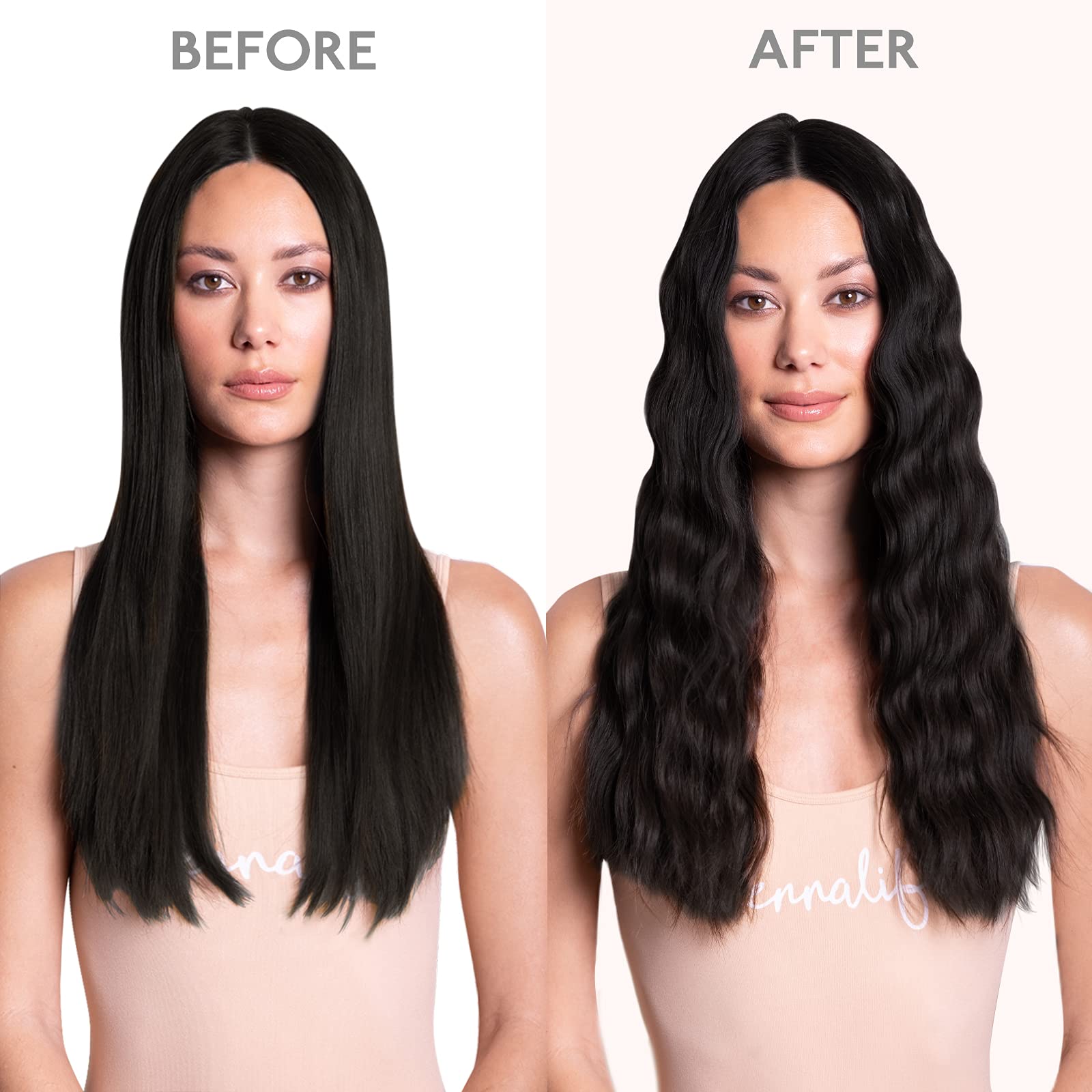 Wennalife 7-clips pack visual highlights full-head coverage and easy customization.