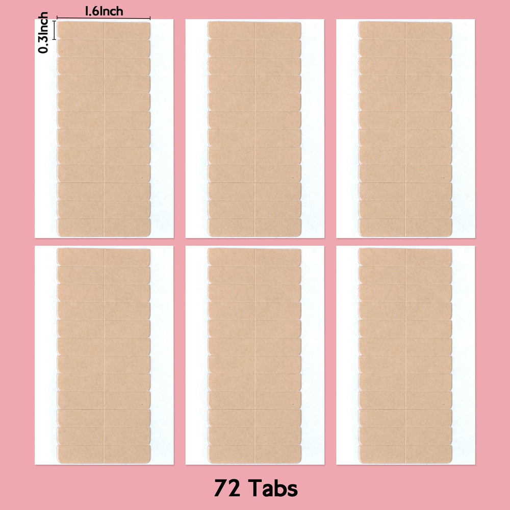 WENNALIFE pre-cut design tape tabs are easy to peel and apply.
