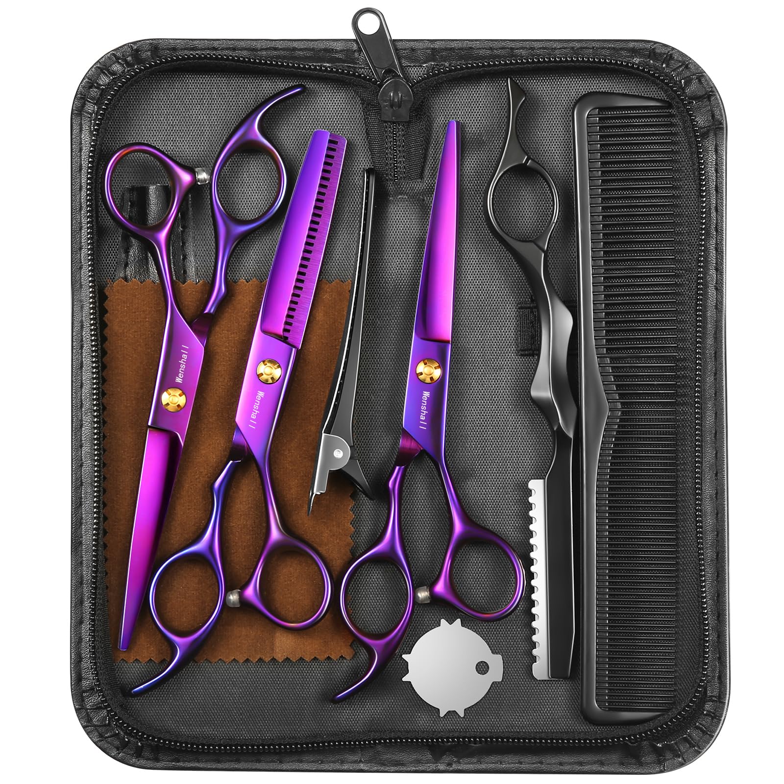 Wenshall straight-cut scissors for precise salon-quality trims