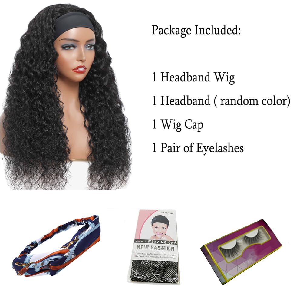 WENYAN headband wig in natural color look for versatile outfits