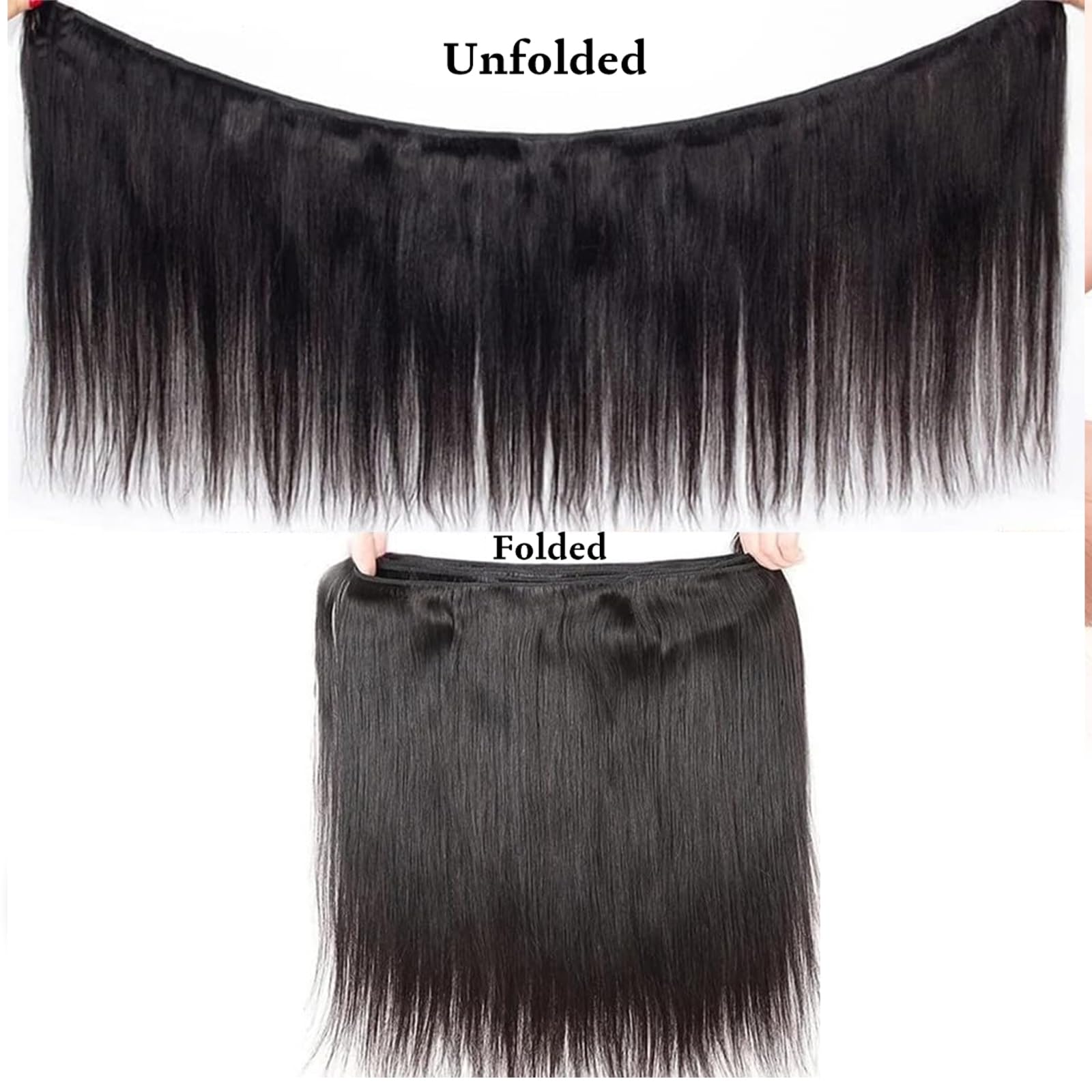 WENYAN Straight Bundles 22inch even weft for durable, long-wear extensions