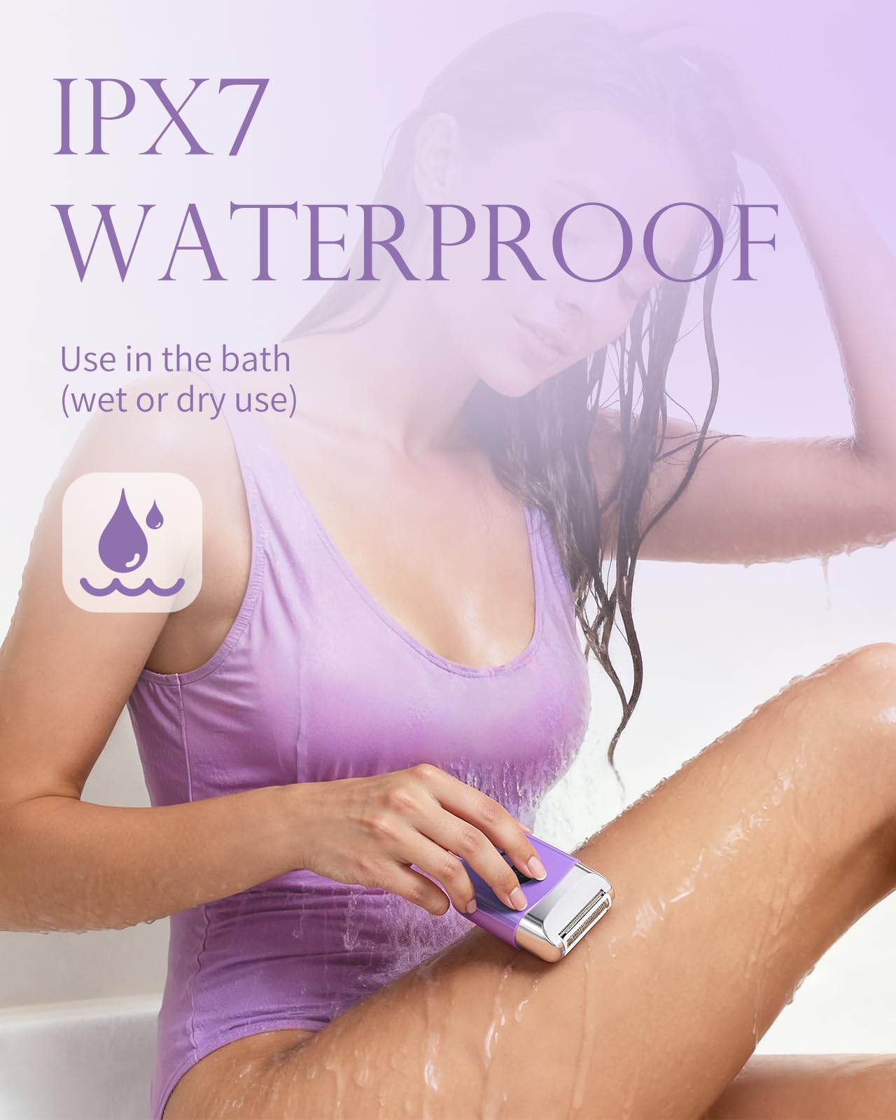 WEQOEE cordless electric razor travel-lock feature prevents accidental activation in bags